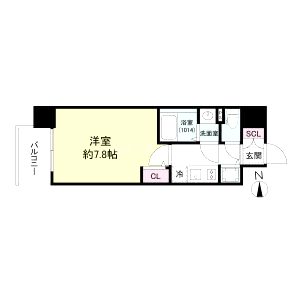 カーサレグラス城東セントラルの間取り図