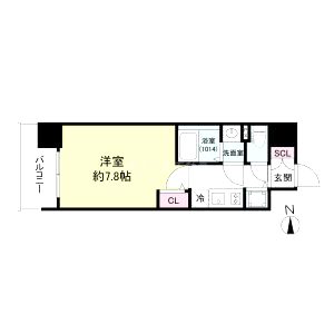 カーサレグラス城東セントラルの間取り図