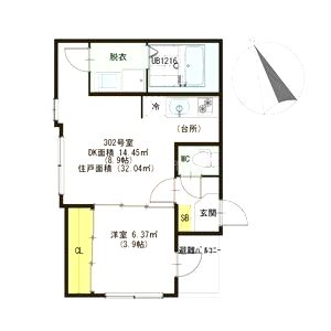 めぞん九条の間取り図