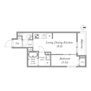S-MOVE都島EASTの間取り図