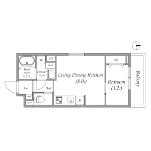 S-MOVE都島EASTの間取り図