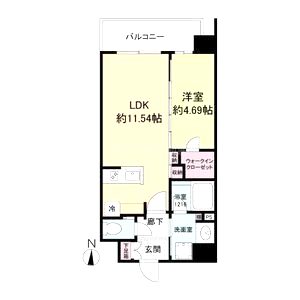 カーサレグラス福島野田の間取り図