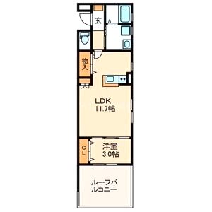 REGIES中百舌鳥の間取り図