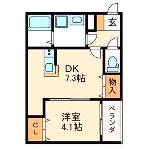 REGIES新深江の間取り図