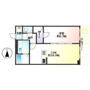 La prosperite太秦の間取り図