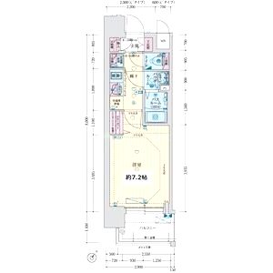 レシオス大阪城北詰の間取り図