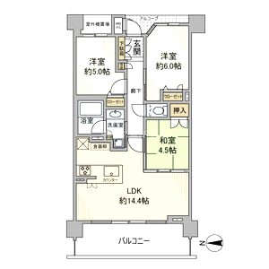 ワコーレ武庫之荘本町の間取り図