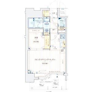 レオンコンフォート神戸ハーバーウェストの間取り図