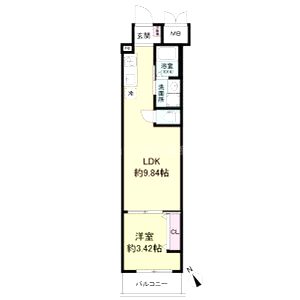 URBAN PARK難波南の間取り図