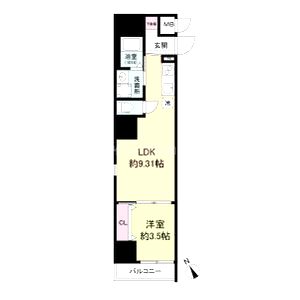 URBAN PARK難波南の間取り図