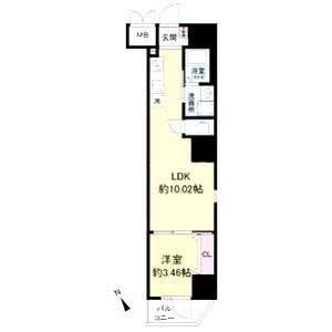 URBAN PARK難波南の間取り図