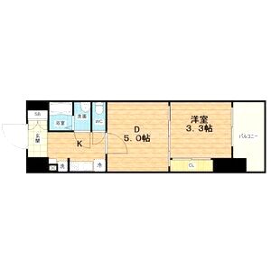プランドール新大阪の間取り図