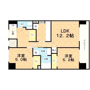 プランドール新大阪の間取り図
