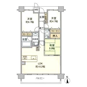 パデシオン伏見藤森グランドプレミアムの間取り図