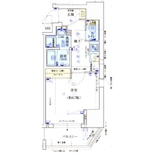 アクアプレイス江戸堀の間取り図