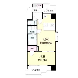 スプランディッド新大阪Vの間取り図