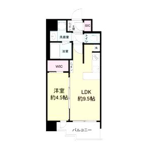 スプランディッド新大阪Vの間取り図