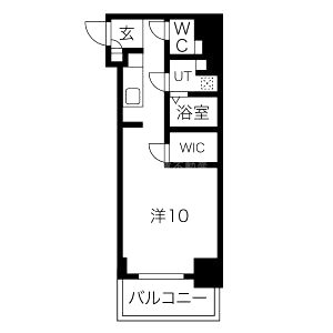アスヴェル神戸元町IIの間取り図