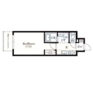 S-FORT桜川南の間取り図