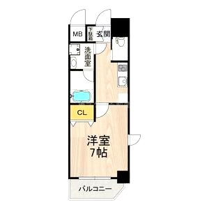 アリビオ江坂垂水町の間取り図