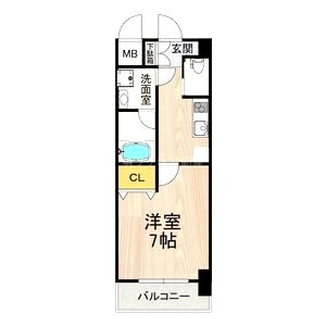 アリビオ江坂垂水町の間取り図