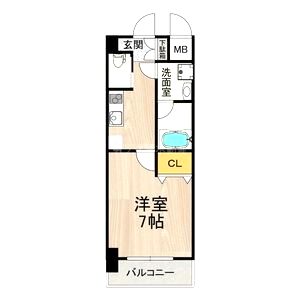 アリビオ江坂垂水町の間取り図