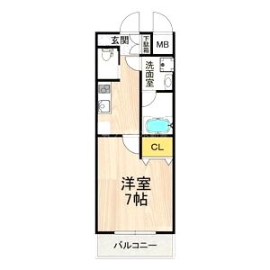 アリビオ江坂垂水町の間取り図