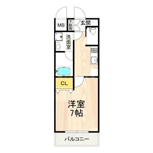 アリビオ江坂垂水町の間取り図
