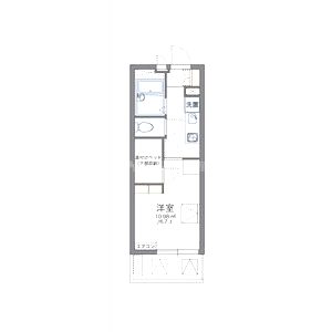 レオパレス都賀川の間取り図