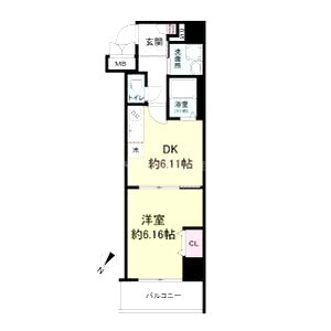レジデンス朝潮橋の間取り図