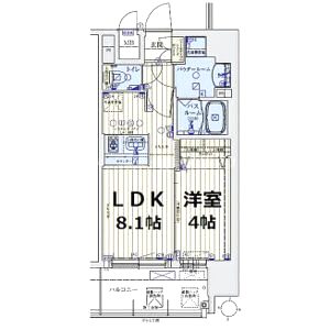 スワンズシティ大阪城ノースの間取り図