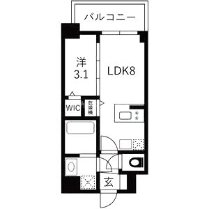 エスリードレジデンス ザ・グラン大阪福島クラスの間取り図