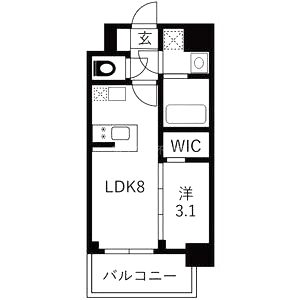 エスリードレジデンス ザ・グラン大阪福島クラスの間取り図