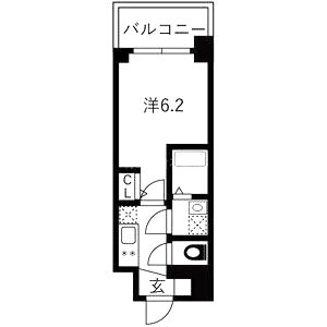エスリードレジデンス ザ・グラン大阪福島クラスの間取り図