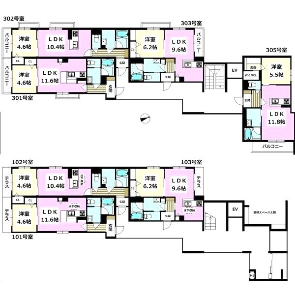 シャーメゾンENGLISCHの外観4枚目
