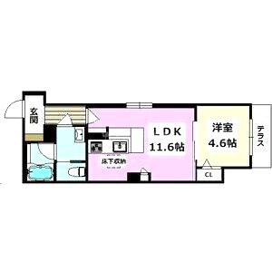 シャーメゾンENGLISCHの間取り図