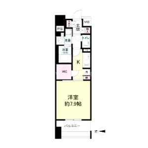 アビティ江坂の間取り図