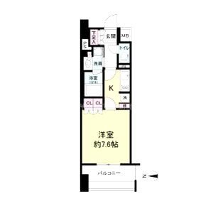 アビティ江坂の間取り図