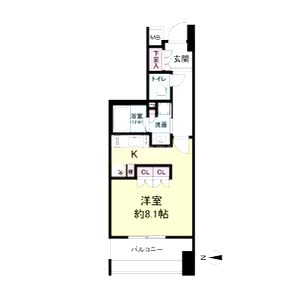 アビティ江坂の間取り図