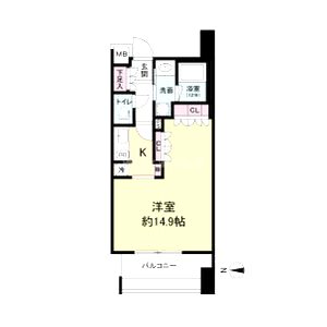アビティ江坂の間取り図