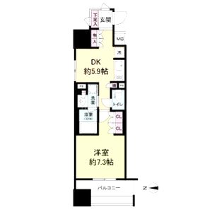 アビティ江坂の間取り図