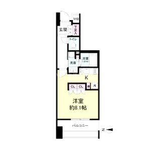 アビティ江坂の間取り図