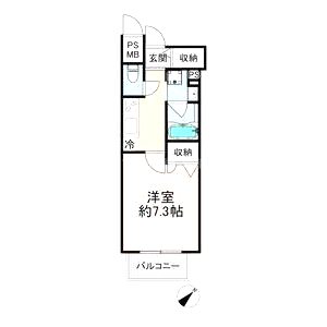 アルファレガロ神戸元町の間取り図