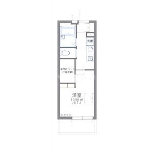 レオパレスプリオール東山IIIの間取り図