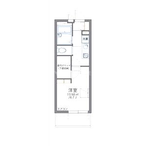 レオパレスプリオール東山IIIの間取り図
