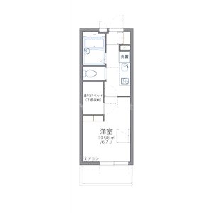 レオパレスプリオール東山IIIの間取り図