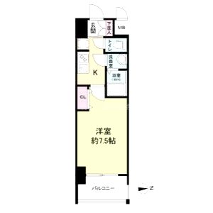 プライムアーバン南森町の間取り図