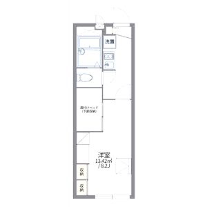 レオパレス辻九第一の間取り図