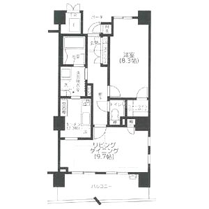 ロイヤルパークス桃坂の間取り図