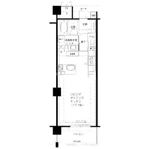 ロイヤルパークス桃坂の間取り図